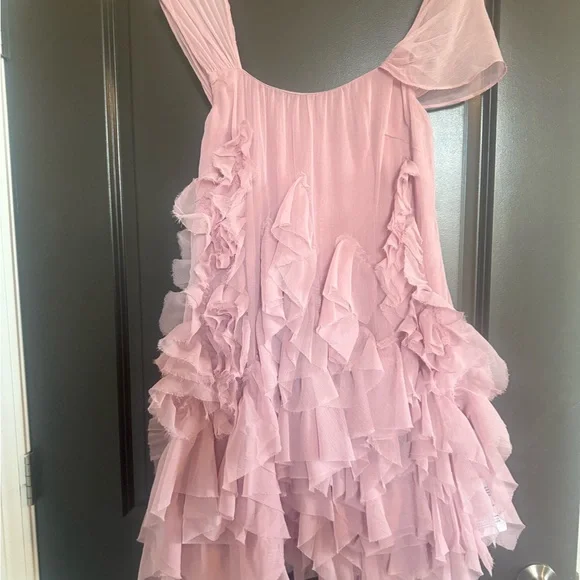 Pink Ruffled Fabric - Picture 2 of 6